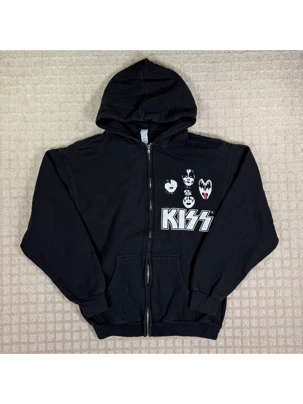 Kiss Alive 35 Black Full Zip Hoodie M